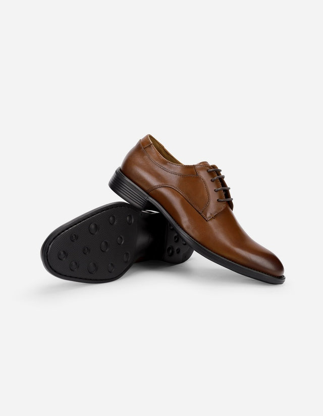 Zapatos Formales Derby X-Light Hombre Cuero Airford-0-02 Brandy
