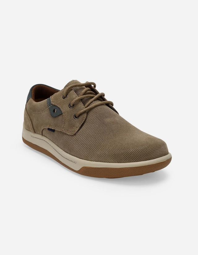 Zapatos Hombre Cordones Cuero Arno-0-11 Taupé