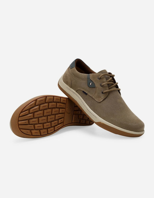 Zapatos Hombre Cordones Cuero Arno-0-11 Taupé