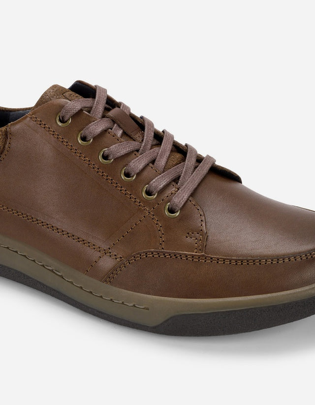 Zapatos Hombre Cuero Arno-0-23 Café
