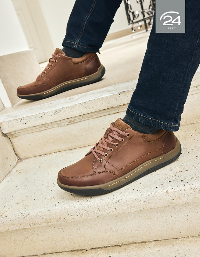 Zapatos Hombre Cuero Arno-0-23 Café