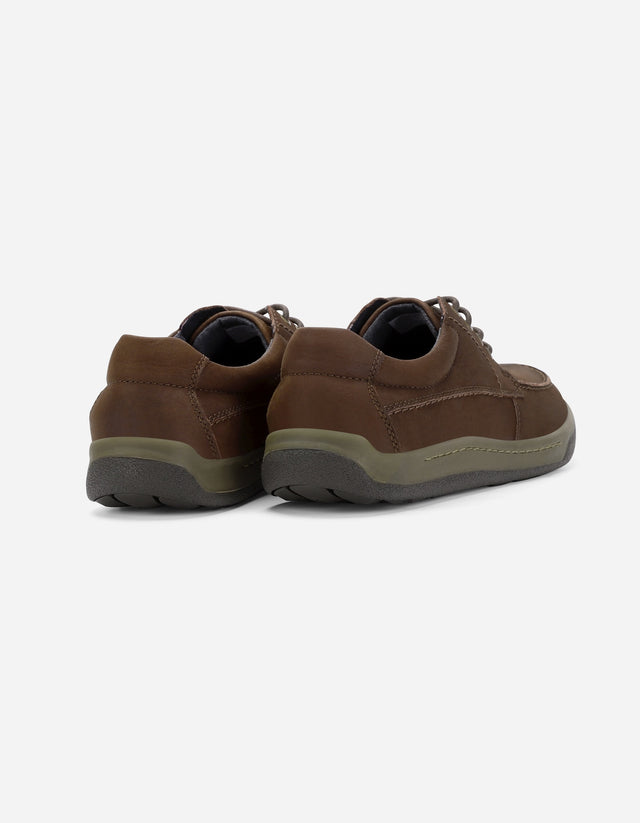 Zapato Casual Hombre Cuero 24 Flex Arno Café