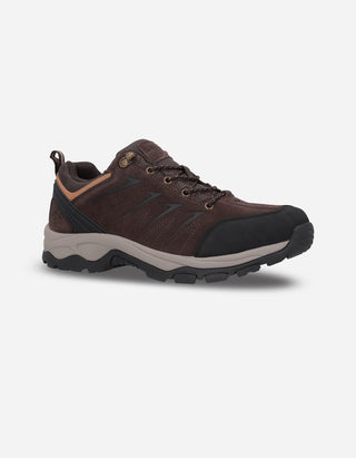 Zapatos Trekking Hombre Cuero Y Textil Bard-0-39 Café