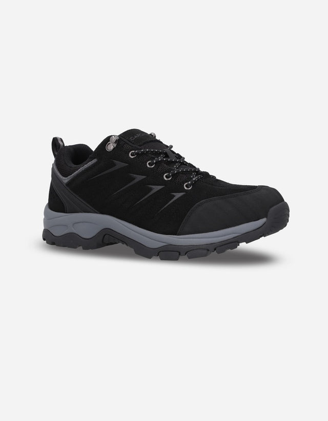 Zapatos Trekking Hombre Cuero Y Textil Bard-0-39 Negro