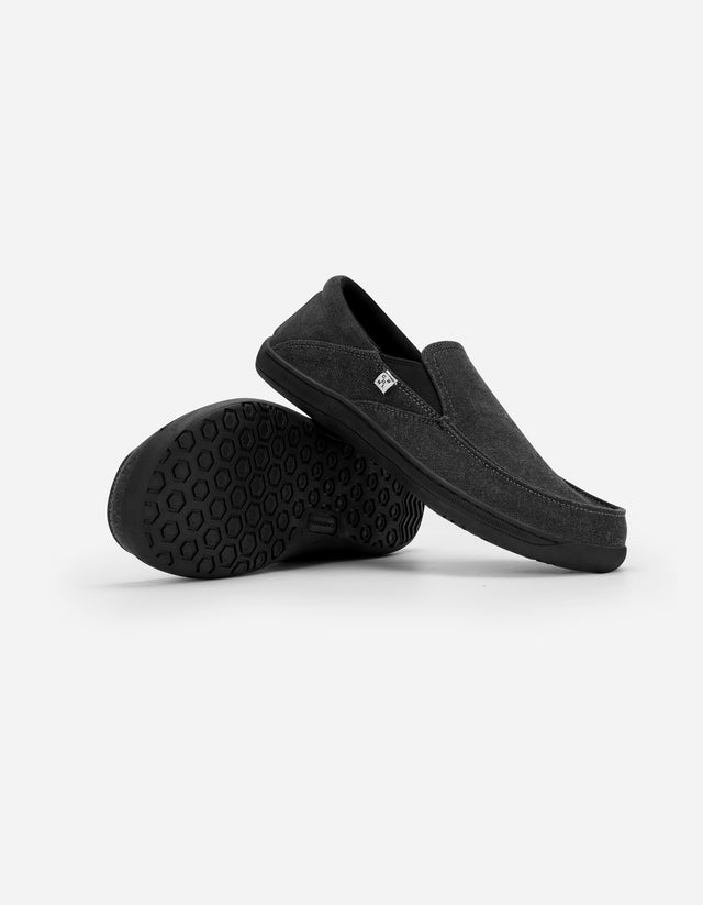 Zapatos Barefoot Slip-On Hombre Textil Bare Sand Negro