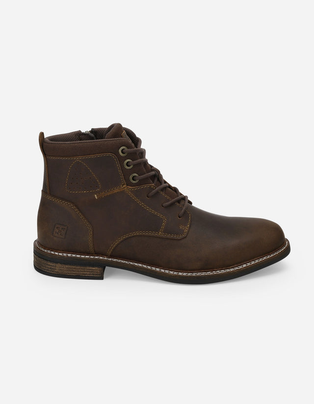 Botines Hombre Cuero Bickerton-6-01 Café