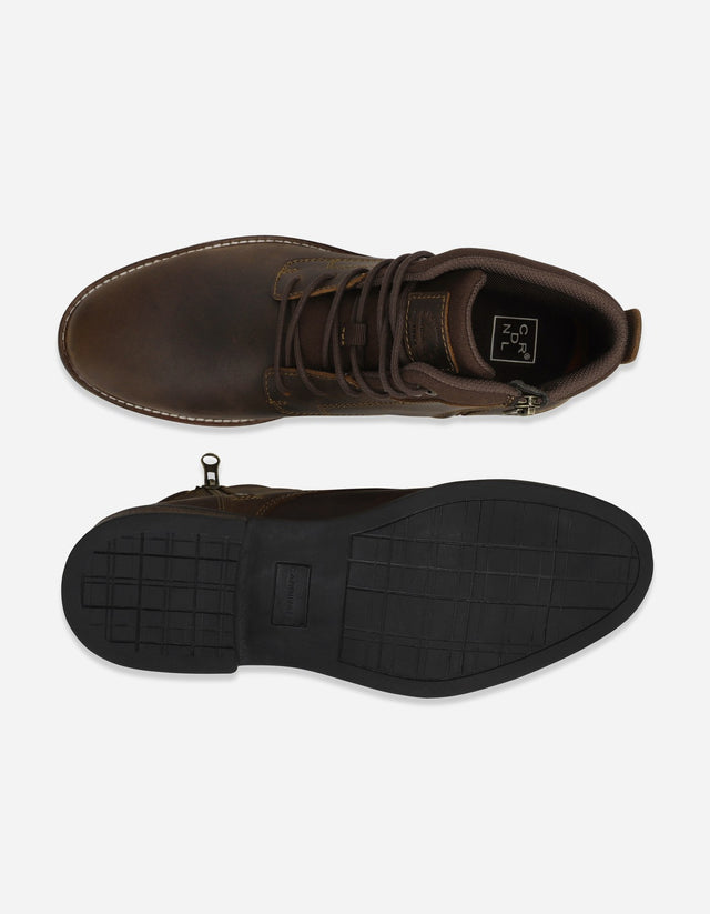 Botines Hombre Cuero Bickerton-6-01 Café