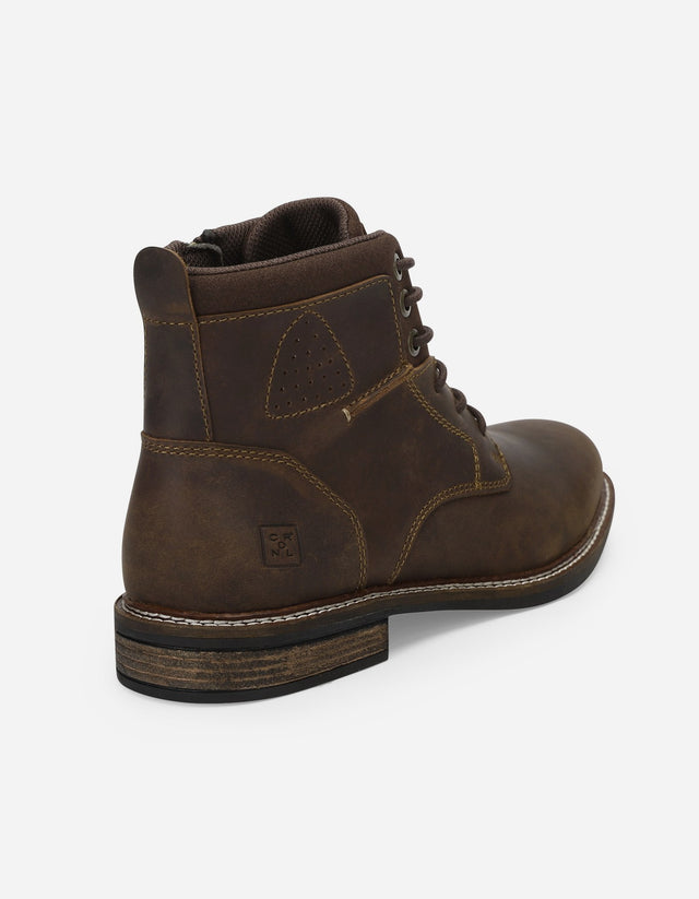 Botines Hombre Cuero Bickerton-6-01 Café
