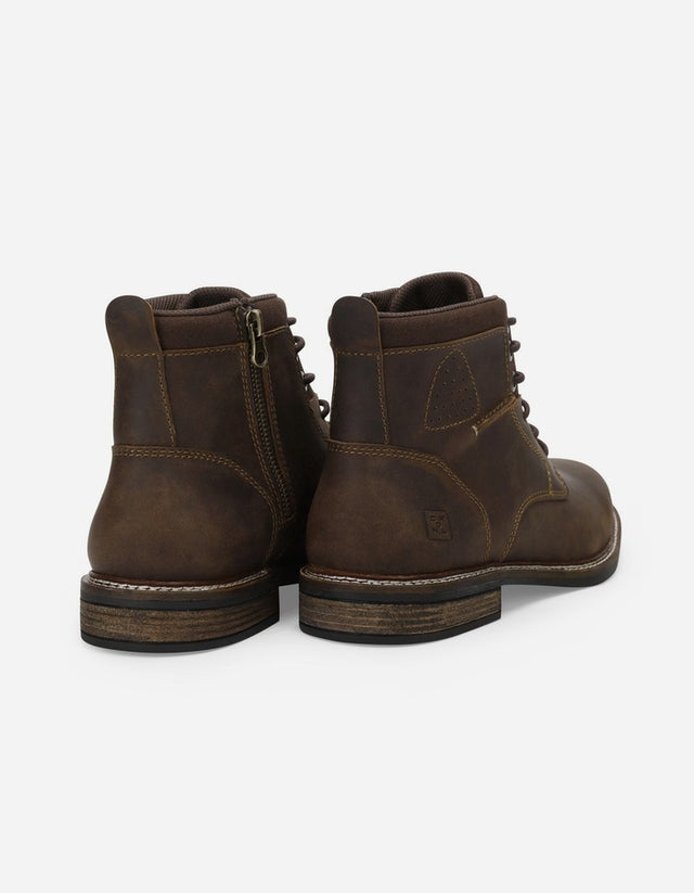Botines Hombre Cuero Bickerton-6-01 Café