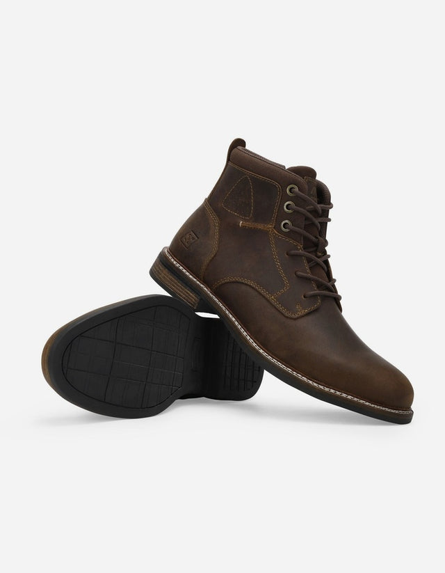 Botines Hombre Cuero Bickerton-6-01 Café
