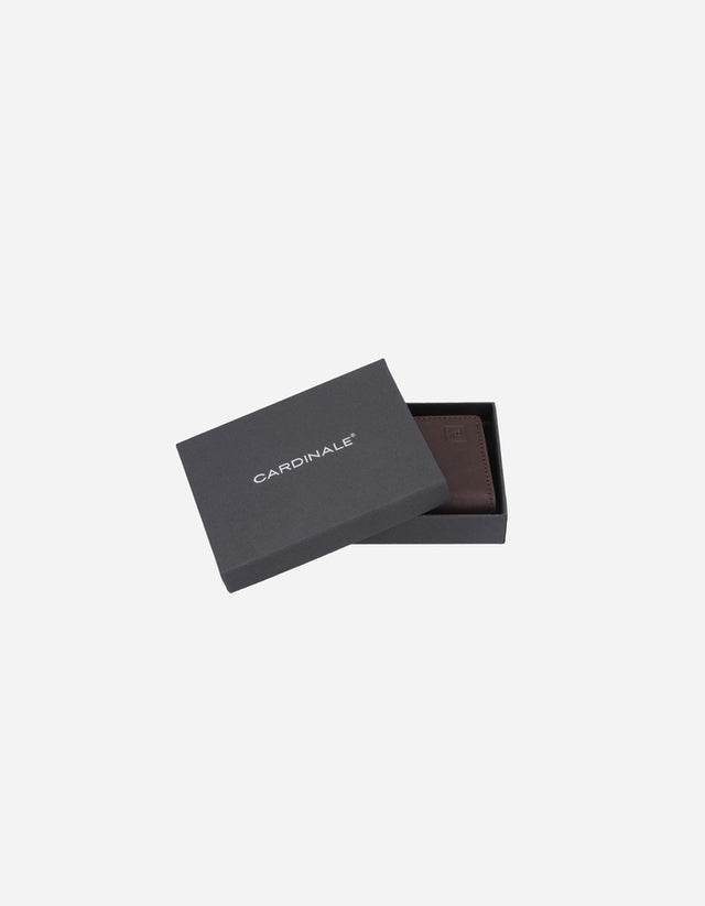 Billetera Deluxe Box Hombre Cuero Café Billet-Box1