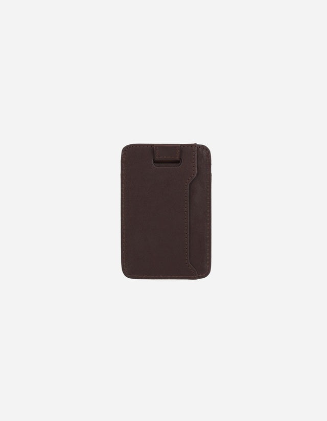 Billetera Tarjetero Hombre Cuero Café Billet-Tar1
