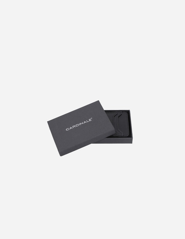 Billetera Tarjetero Hombre Cuero Negro Billet-Tar1