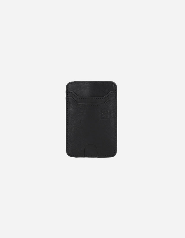 Billetera Tarjetero Hombre Cuero Negro Billet-Tar1