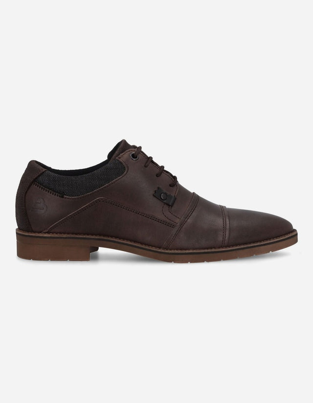 Bullboxer Zapatos Hombre Cuero Y Textil Bladel-0-50 Café