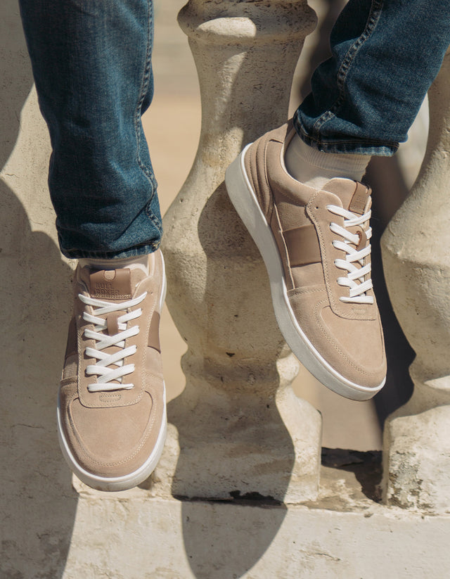 Zapatillas Urbanas Hombre Cuero Bloomsbury Taupé Bullboxer