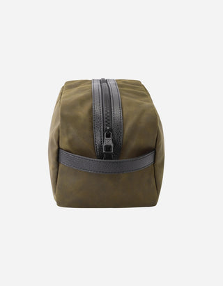 Neceser Hombre Textil Efecto Cuero Bolso-Nec01 Café