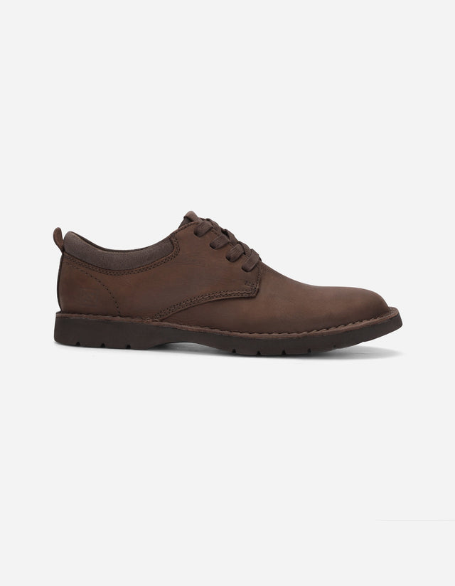 Zapatos Casual Hombre Cuero Bruxton Café