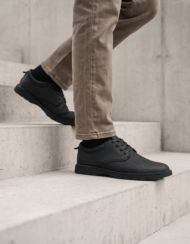 Zapatos Casual Hombre Cuero Bruxton Negro
