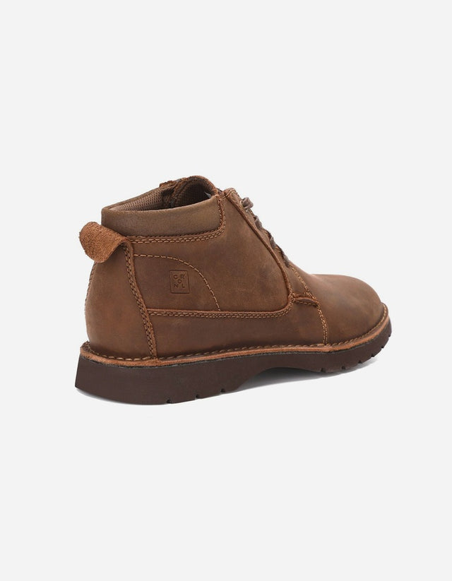 Botines Hombre Cuero Bruxton-6-03 Café