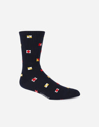 Pack 2 Pares Calcetines Hombre Algodón 1314-Flag Az/Sail Az