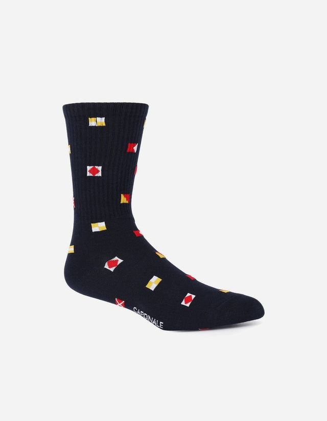 Pack 2 Pares Calcetines Hombre Algodón 1314-Flag Az/Sail Az