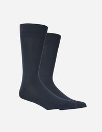 Pack 2 Pares Calcetines Hilo Hombre 144N-Azul A