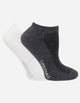Pack 2 Pares Calcetines Ca22 Blanco Y Gris