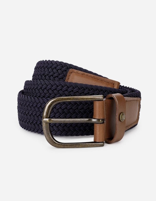 Cinturón Trenzado Elasticado Hombre Cint-Tr01-Azul A