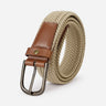 Cinturón Trenzado Elasticado Hombre Cint-Tr01-Beige A