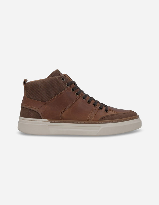 Zapatillas Caña Alta Hombre Cuero Citation-6-80 Brandy