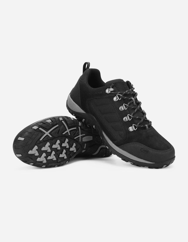 Zapatillas Hombre Outdoor Cuero Y Textil Cliffrocken-0-01 Negro