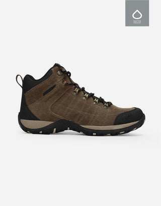 Botines Hombre Cuero Y Textil Cliffrocken-6-03 Taupé