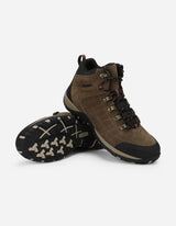 Botines Hombre Cuero Y Textil Cliffrocken-6-03 Taupé