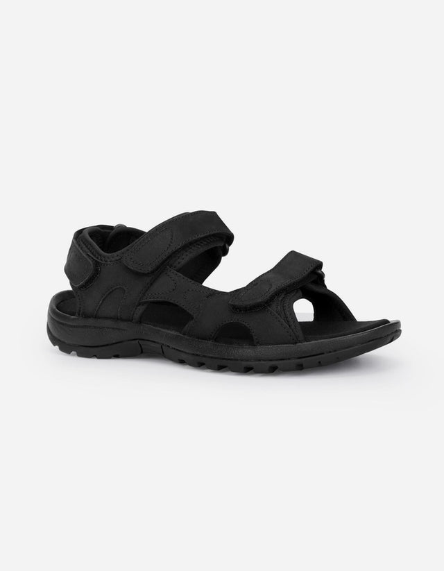 Sandalias Hombre Cuero Coastown-9-01 Negro