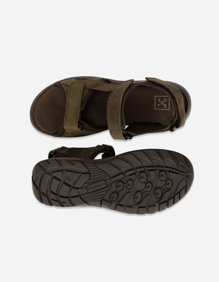 Sandalias Hombre Cuero Coastown-9-01 Taupé