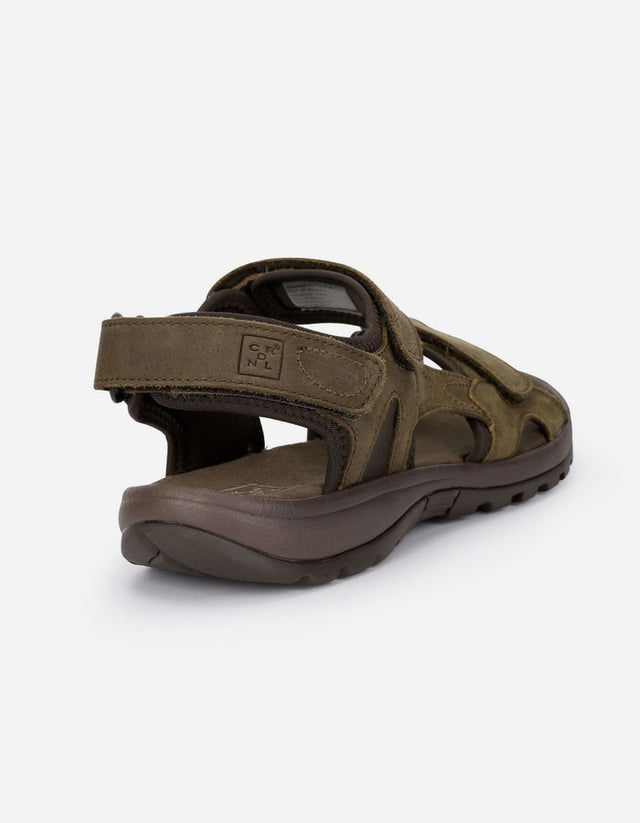 Sandalias Hombre Cuero Coastown-9-01 Taupé