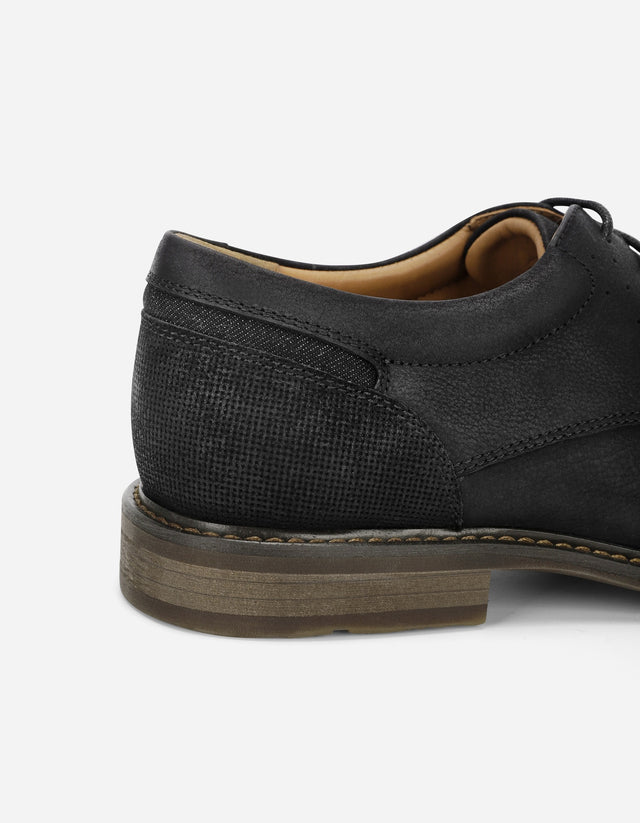 Zapatos Formal Casual Hombre Cuero Corktown Negro