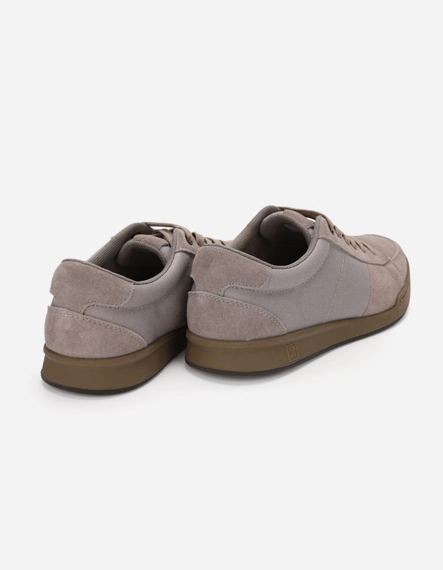 Zapatillas Hombre Cordones Cuero Y Textil Cram-0-14 Gris