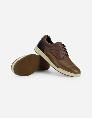 Zapatos Hombre Cuero Cram-0-21 Café