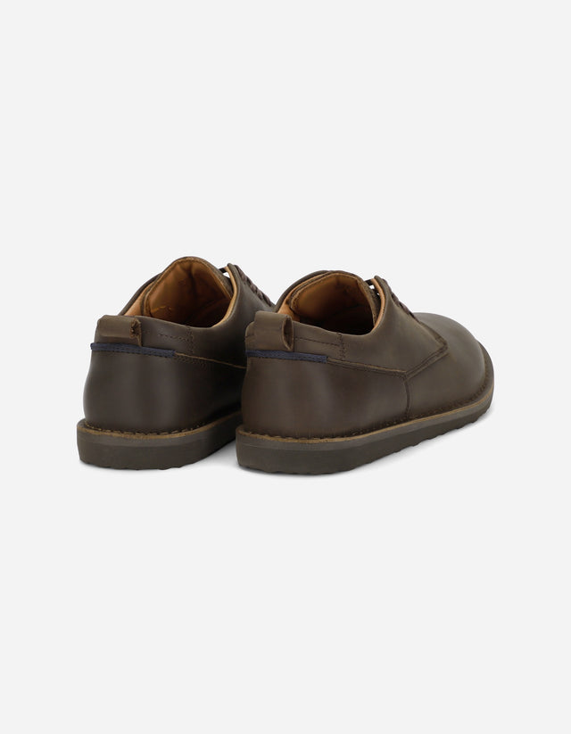 Zapatos Casual Hombre Cuero Cramber Café