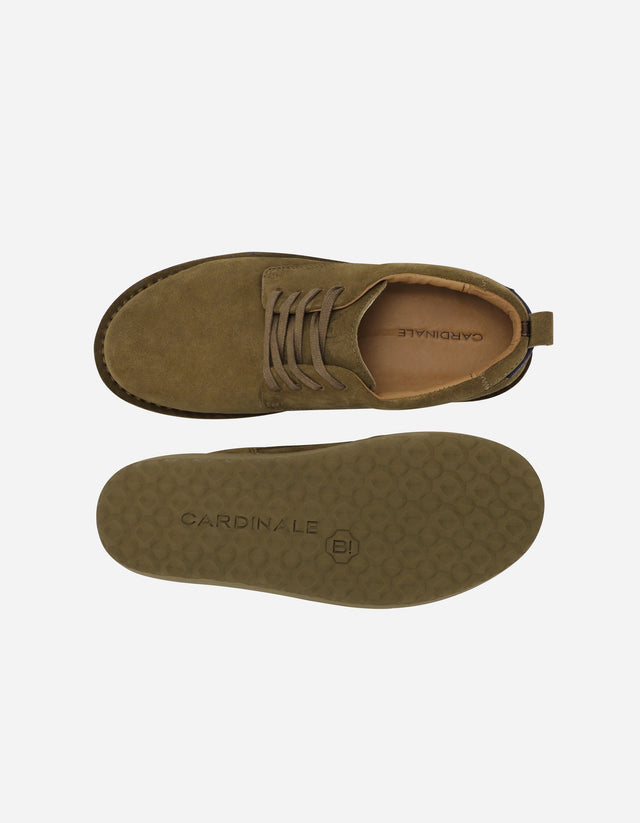 Zapatos Casual Hombre Gamuza Cramber Café