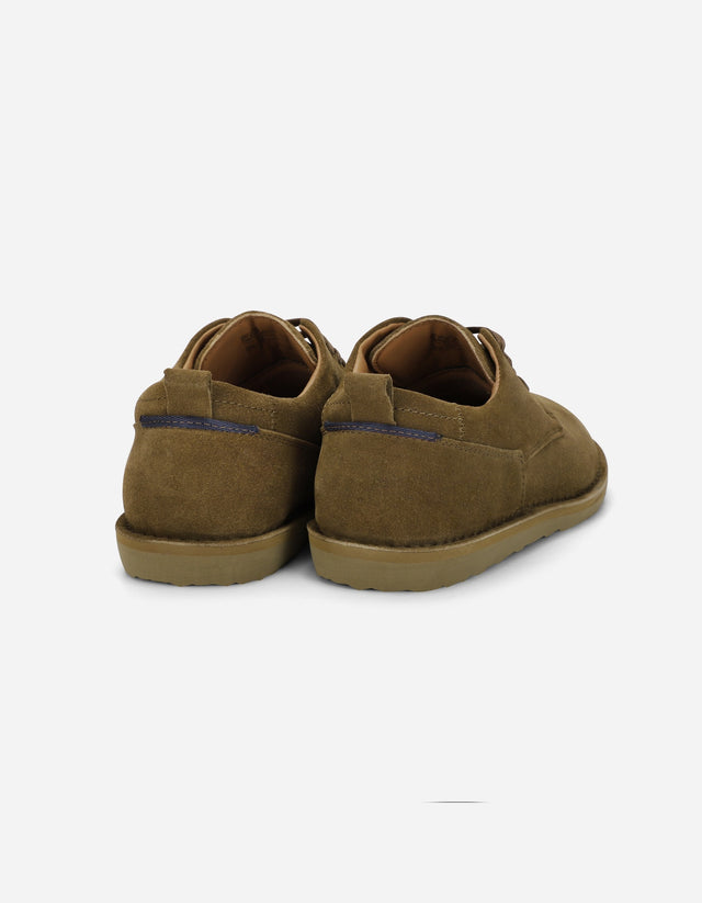 Zapatos Casual Hombre Gamuza Cramber Café