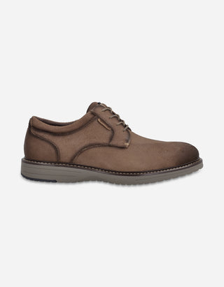 Zapatos Casual Formal Hombre Derby Cuero Crieff-0-31 Taupé Bullboxer