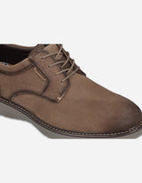 Zapatos Casual Formal Hombre Derby Cuero Crieff-0-31 Taupé Bullboxer