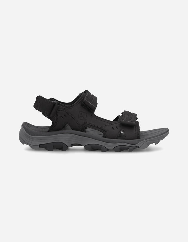 Sandalias Hombre Cuero Dangal-9-01 Negro