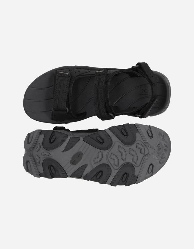 Sandalias Hombre Cuero Dangal-9-01 Negro