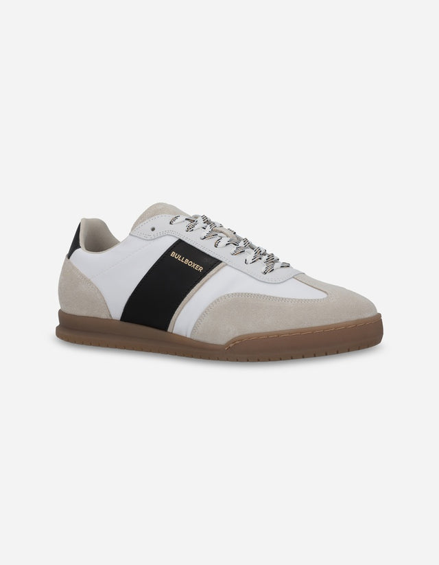 Bullboxer Zapatillas Hombre Urbanas Cuero Y Textil Delft-0-01 Blanco