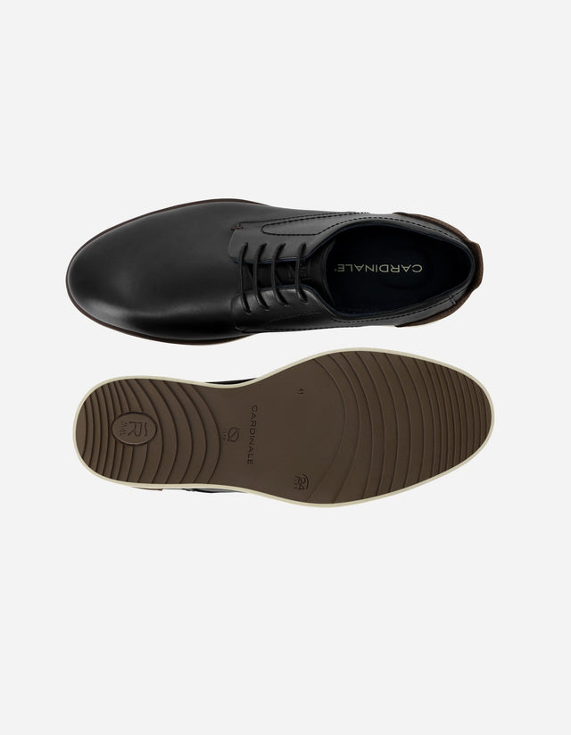 Zapatos Formal Hombre 24 Flex Cuero Talón Café Denver Negro