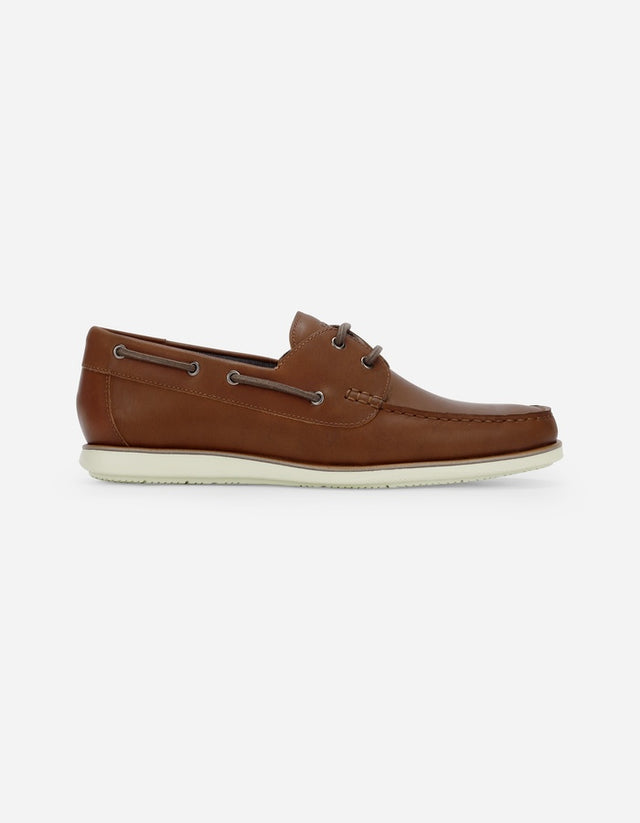 Zapato Mocasín Náutico Hombre Cuero X-Light Dockwalk Brandy